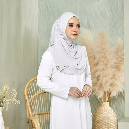 Clara Instant Hijab in Magnolia (Maxi)