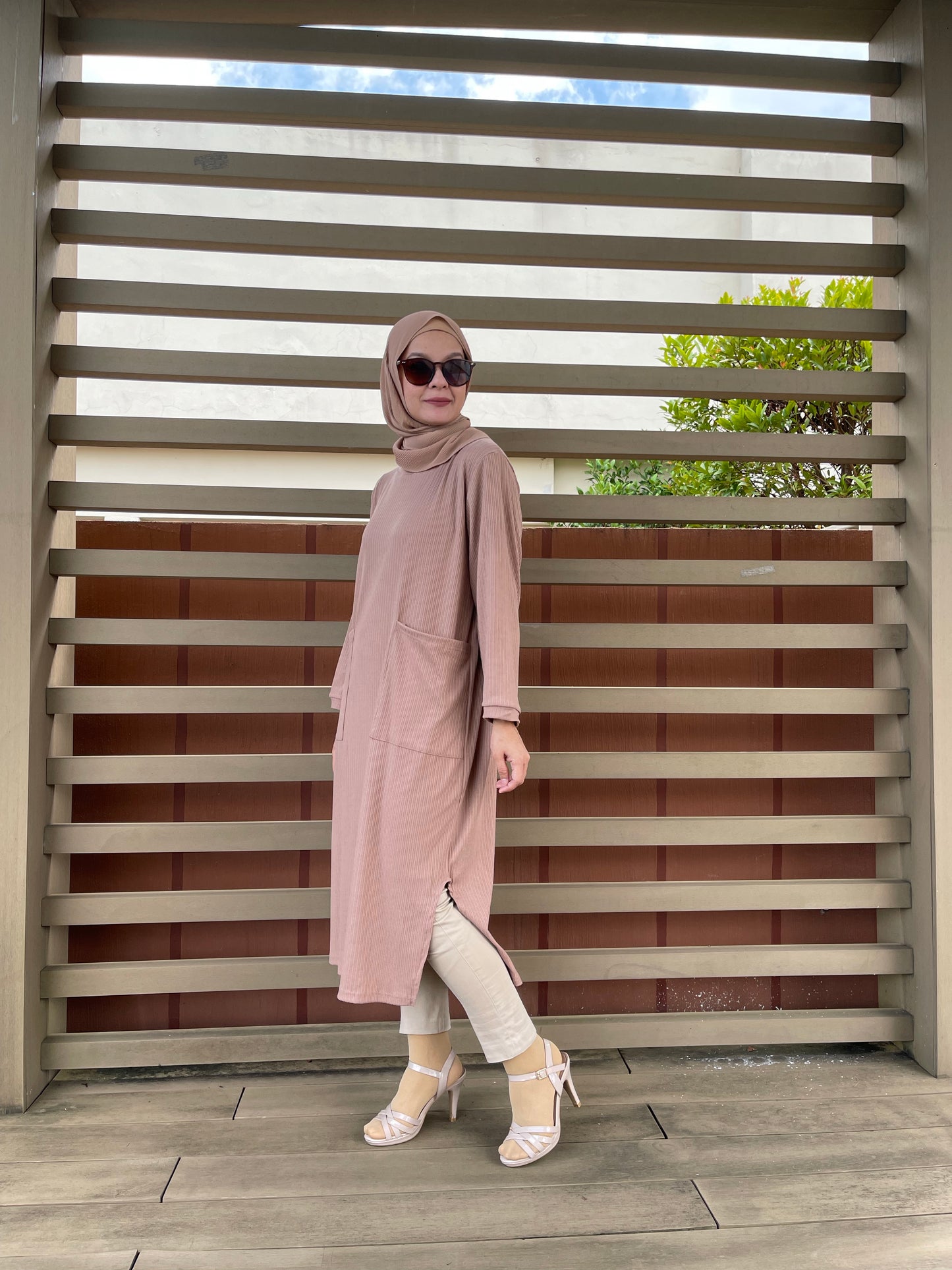 Sierra Tunic in Warm Nude (New! Bundle discount available!)