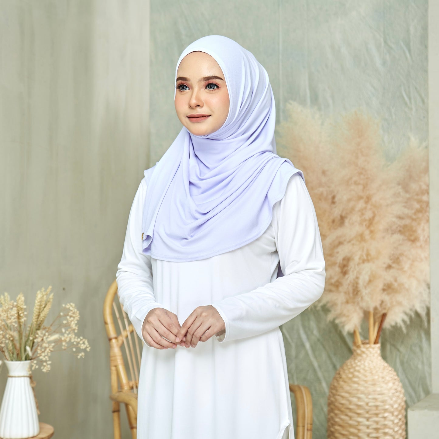 Clara Instant Hijab in Lilac (Maxi)