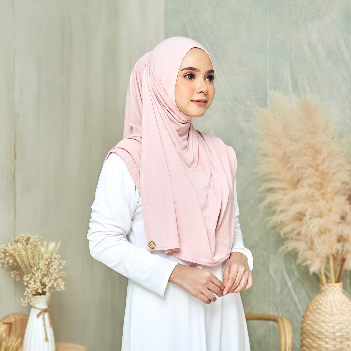 Clara Instant Hijab in Peony (Maxi)